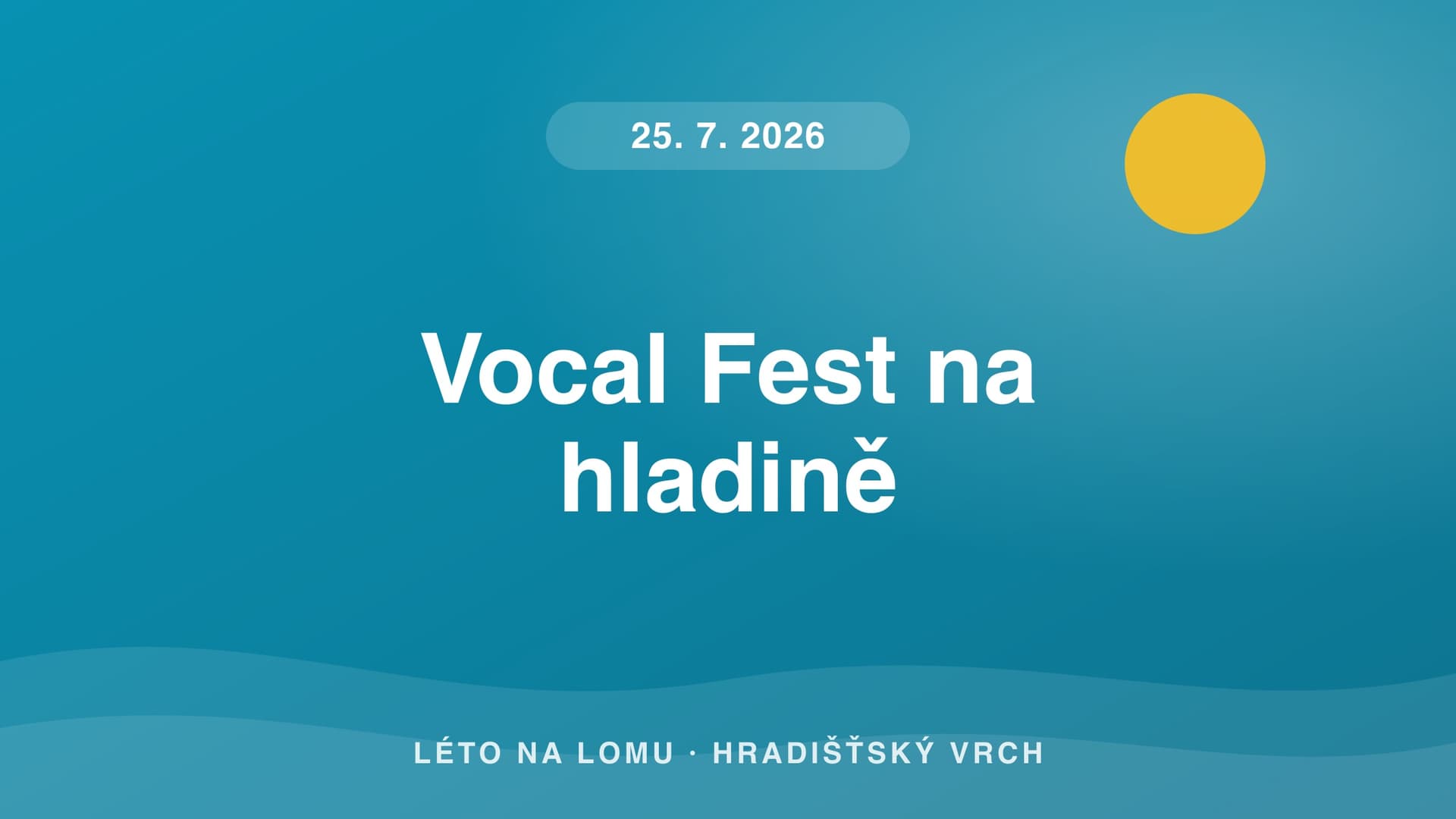 Vocal Fest auf dem Wasser